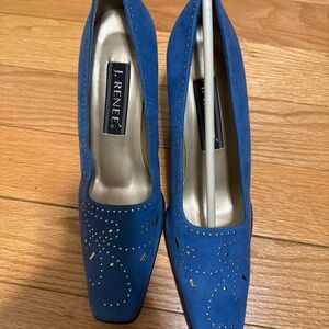 J.Renee Elegant Blue Heels with Cutout Design